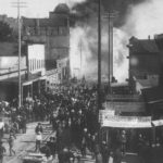 The Great Seattle Fire was photographed not long after it started on the warm and windy afternoon of June 6, 1889. (City of Seattle Municipal Archives)